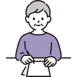 A Woman Writing A Letter Senior SVG Icon